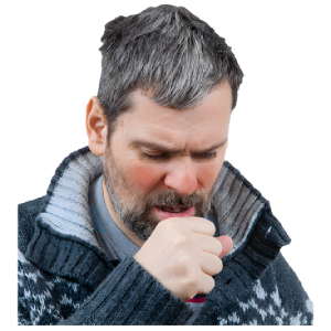 Person coughing