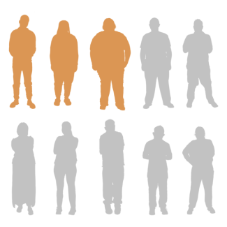 3 in 10 people