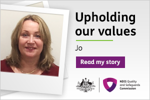 Upholding our values image of Jo
